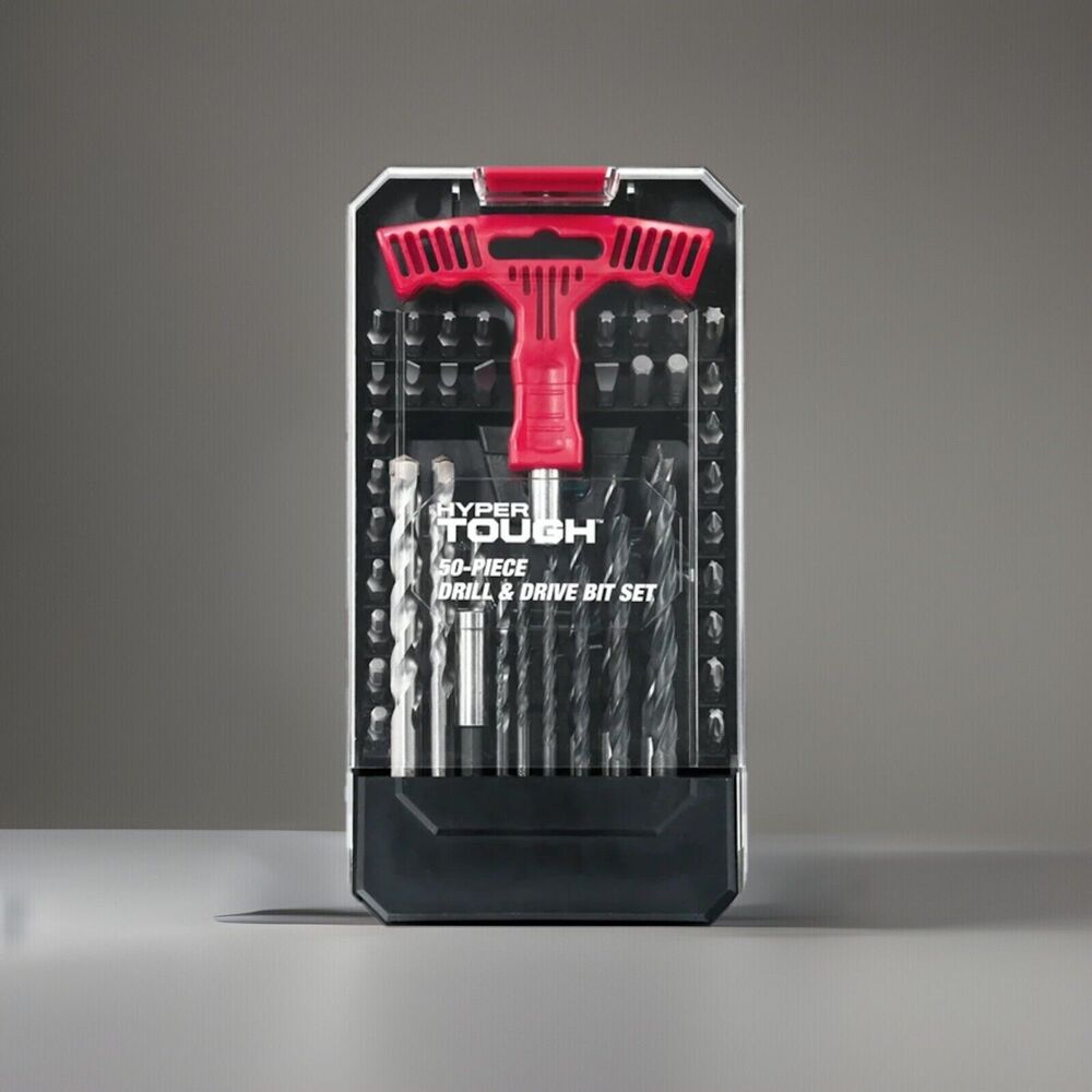 🔥Hyper Tough 50-Piece Drill Bit And Driver Bit Set BNWT🔥